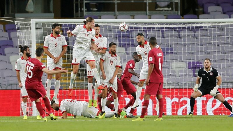 كأس آسيا: بداية غير موفقة لمنتخب لبنان وفوز قطر بهدفين