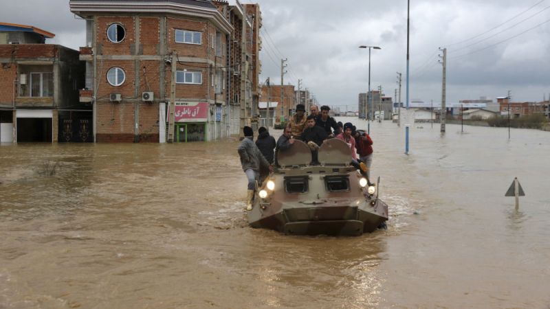 إيران: بدء عمليات إغاثة المناطق المحاصرة بالسيول