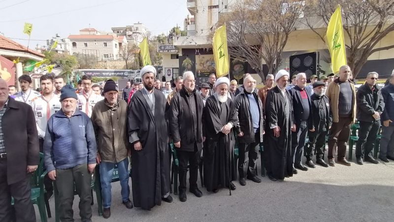 حزب الله يحيي ذكرى الشهداء القادة في بلدة جبشيت