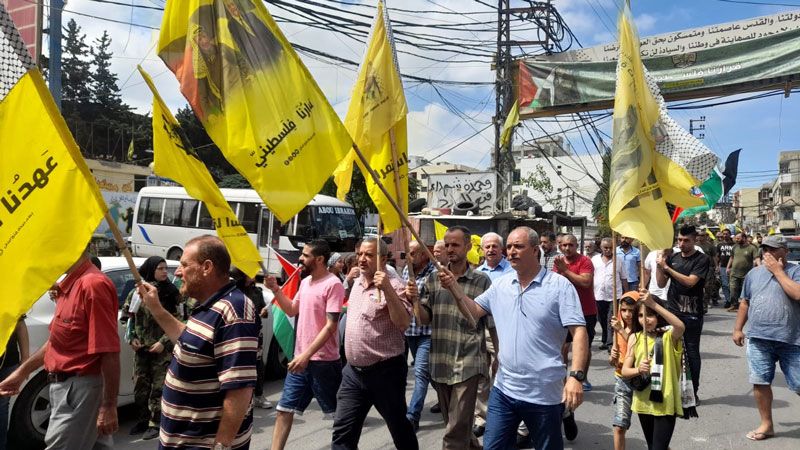 مسيرات شعبية في مخيمات الشمال احتفالًا بانتصار المقاومة الفلسطينية