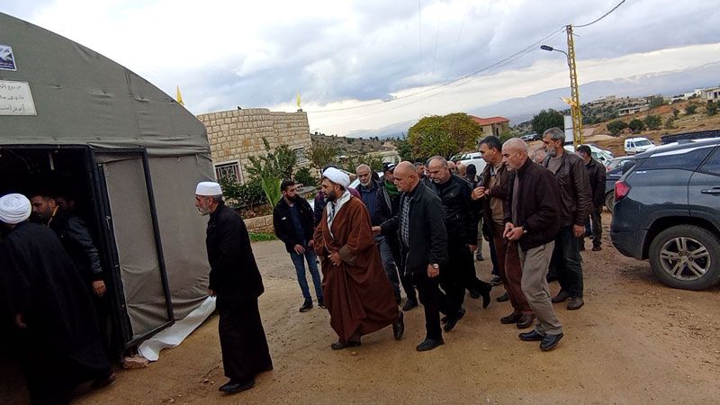 وفد من حزب الله زار عوائل الشهداء في الهرمل