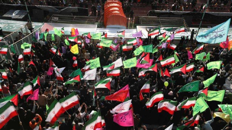 تجمع قرآني حاشد في طهران تنديدًا بالعدوان الصهيوني على غزة