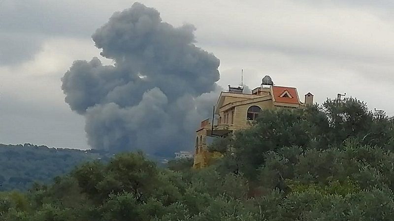 لبنان| الطائرات الحربية الصهيونية تشنّ غارة جوية استهدفت المنطقة الحرجية الواقعة بين بلدات: رشاف -حداثا - الطيري