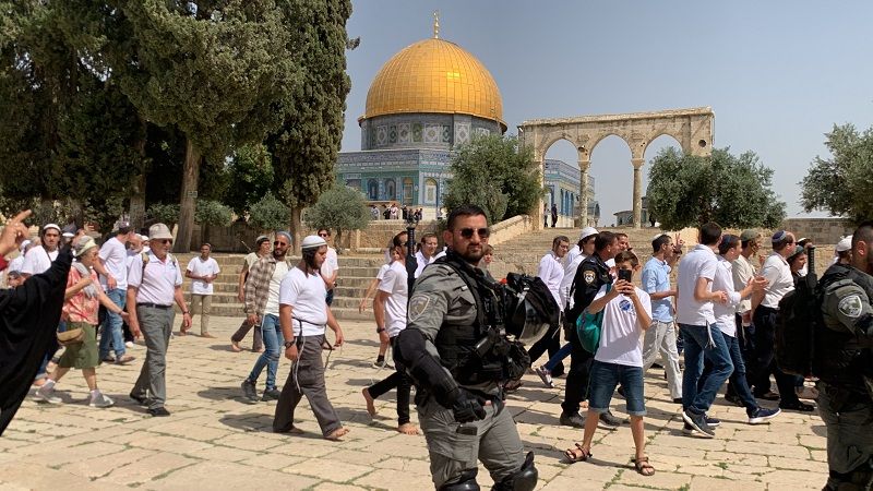 فلسطين المحتلة| 97 مستوطنًا اقتحموا ساحات المسجد الأقصى بحماية شرطة الاحتلال