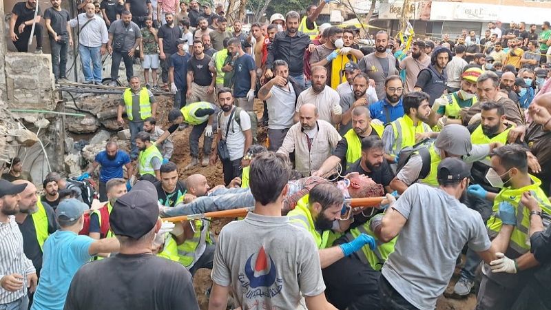 &nbsp;شهداء وإصابات بينهم أطفال في عدوان صهيوني على منطقة القائم بالضاحية الجنوبية