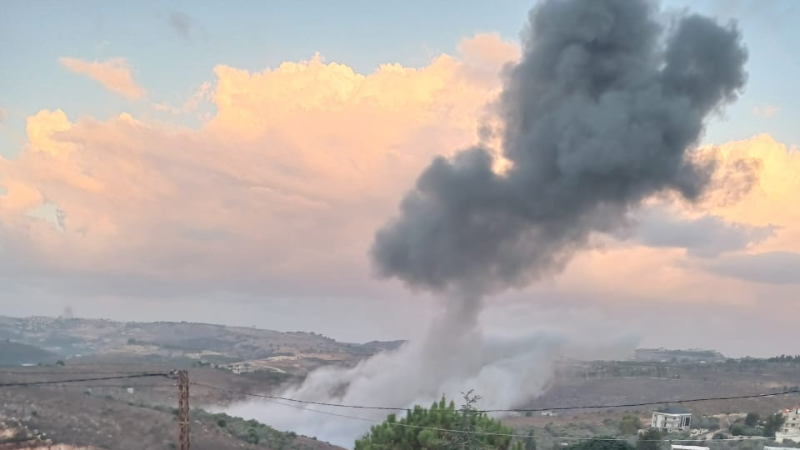 لبنان| غارة تدمر مبنى في تول